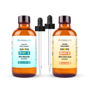 4 oz WPS Chlorine Dioxide Kit with Citric Acid 50% and Sodium Chlorite 25% (in Glass Bottle)