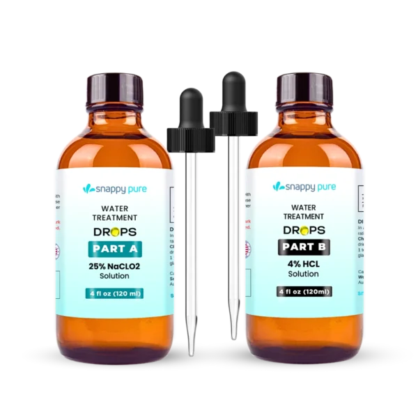 WPS Chlorine Dioxide Kit with HCL 4% and Sodium Chlorite 25% (in 4oz Glass Bottle)