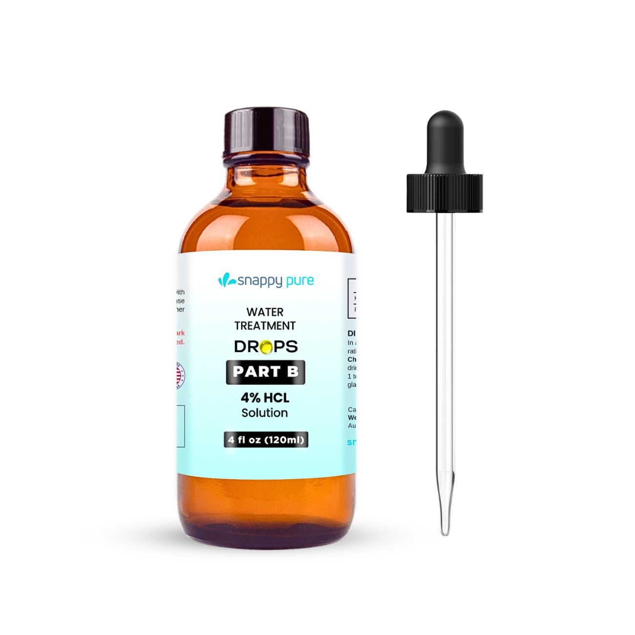 4 oz HCL Hydrochloric Solution 4% (Part B Water Treatment Kit