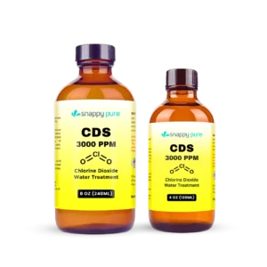 CDS Chlorine Dioxide 3000 PPM (4 - 8 oz in Glass Bottles)