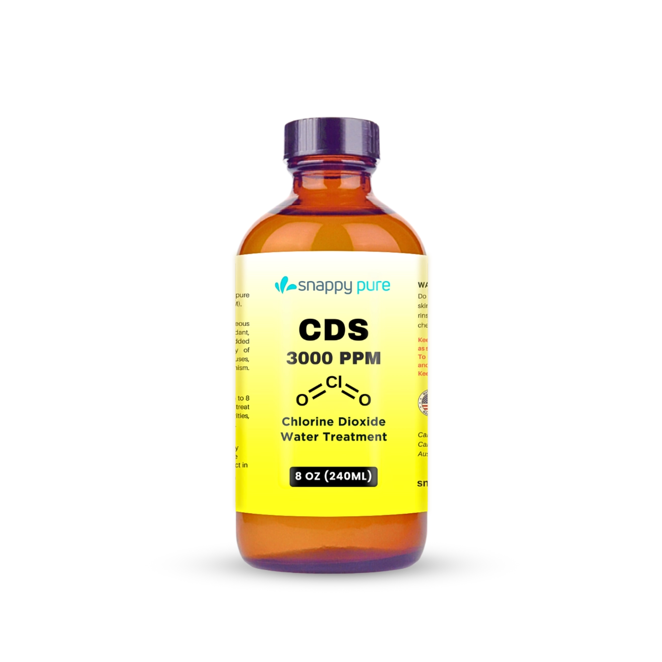 CDS Chlorine Dioxide 3000 PPM (8oz in Glass)