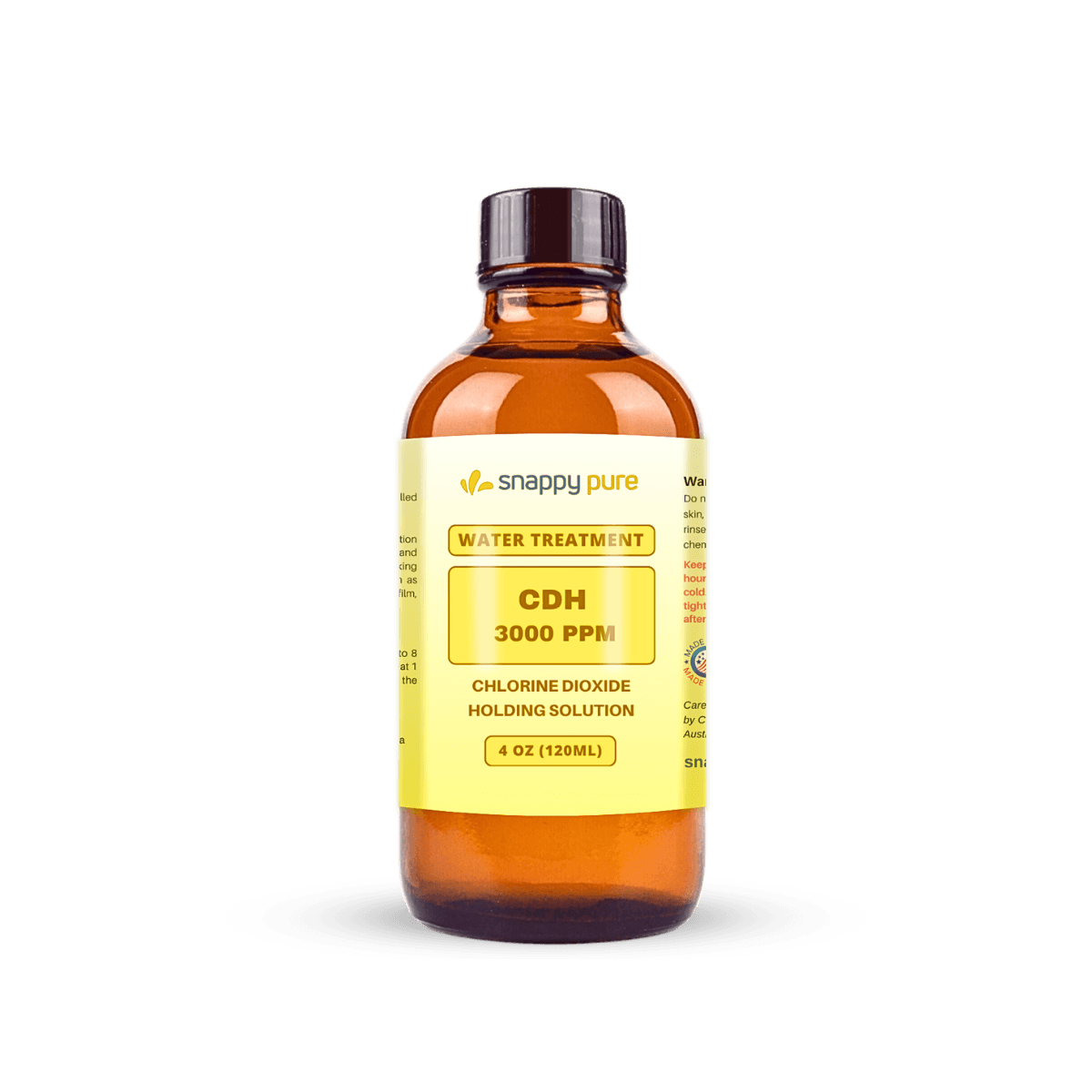 Chlorine Dioxide Holding Solution (4 oz in Glass)